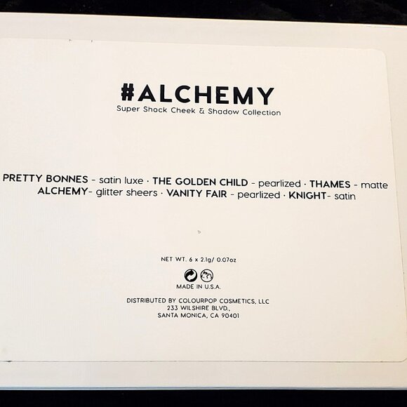 NWOT, COLOURPOP " #ALCHEMY" SUPERSHOCK VAULT. - Picture 3 of 3
